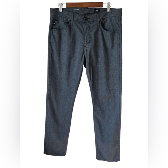 AG Adriano Goldschmied Men’s Everett Slim Straight Leg Herringbone Pants - Picture 3 of 9